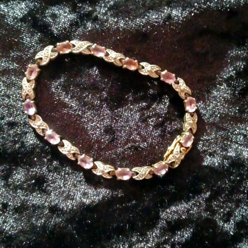 925 Silver Amythist Bracelet